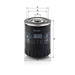 Фильтр масляный MANN-FILTER W 820